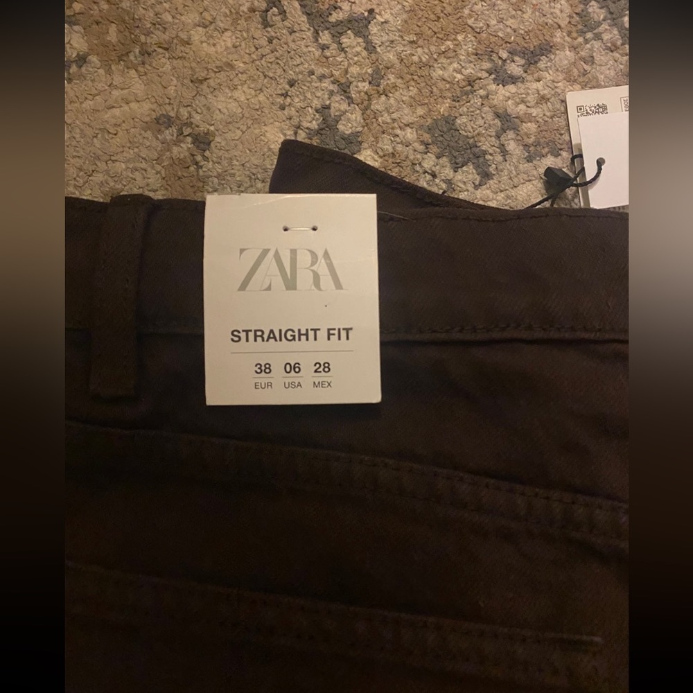 Zara High Rise Straight Jeans